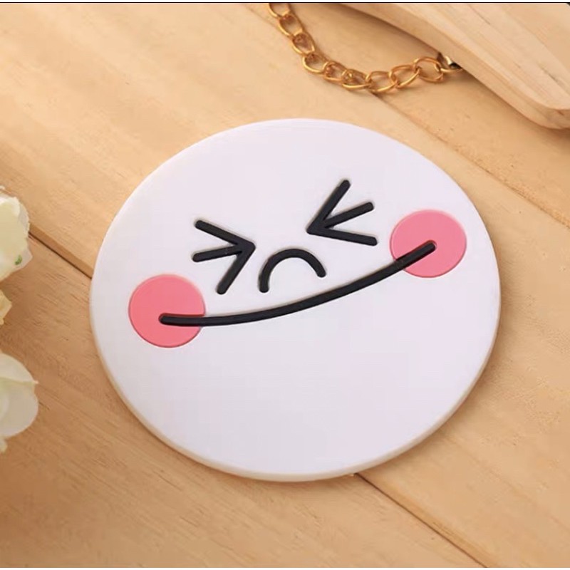 Miếng lót ly silicon nhiệt chống trơn trượt gấu brown, vịt sally và thỏ cony