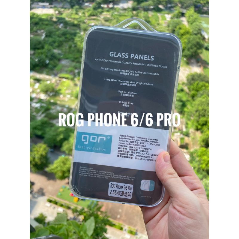 Kính Cường Lực Gor Rog Phone 6 / 6 Pro Không Full Cao Cấp Chính Hãng