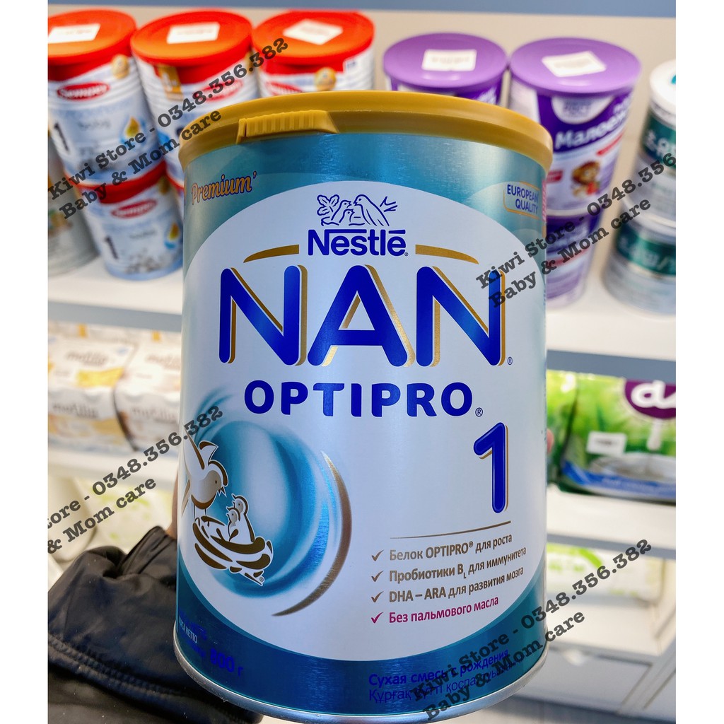 Sữa NAN Optipro Nga cho bé lon 800gr đủ số (Date 5/2022)