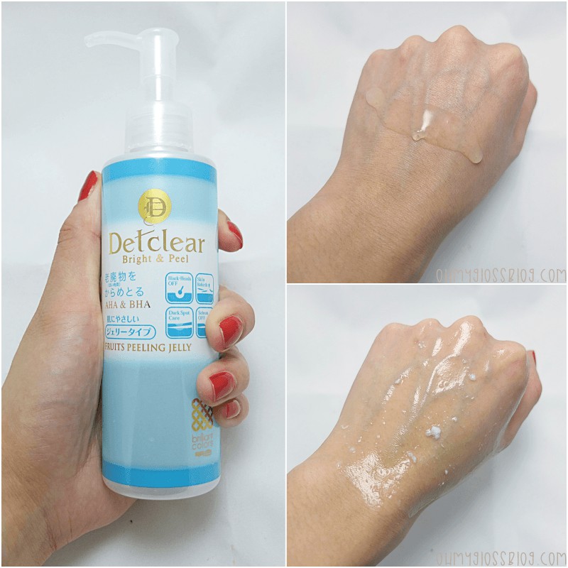 Tẩy da chết Meishoku Detclear Bright & Peel Fruits Peeling Jelly dạng gel tẩy sạch nhẹ nhàng và lành tính 180ml