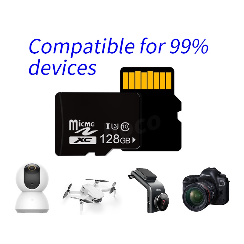 Thẻ Nhớ Micro SD 256GB 128GB 64GB 32GB Tốc Độ Cao Dung Lượng 10 U3 40-100MB / S