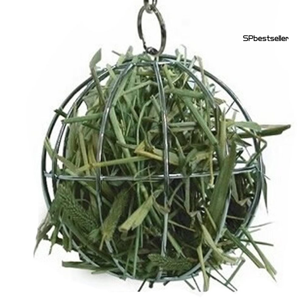 Bóng Đựng Thức Ăn Cho Thỏ Bằng Thép Không Gỉ Có Móc Treo Tiện Dụng