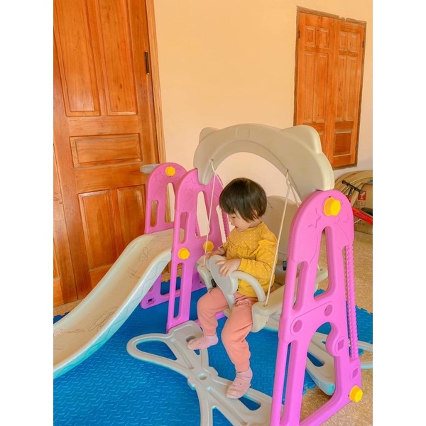 Cầu trượt xích đu cho bé