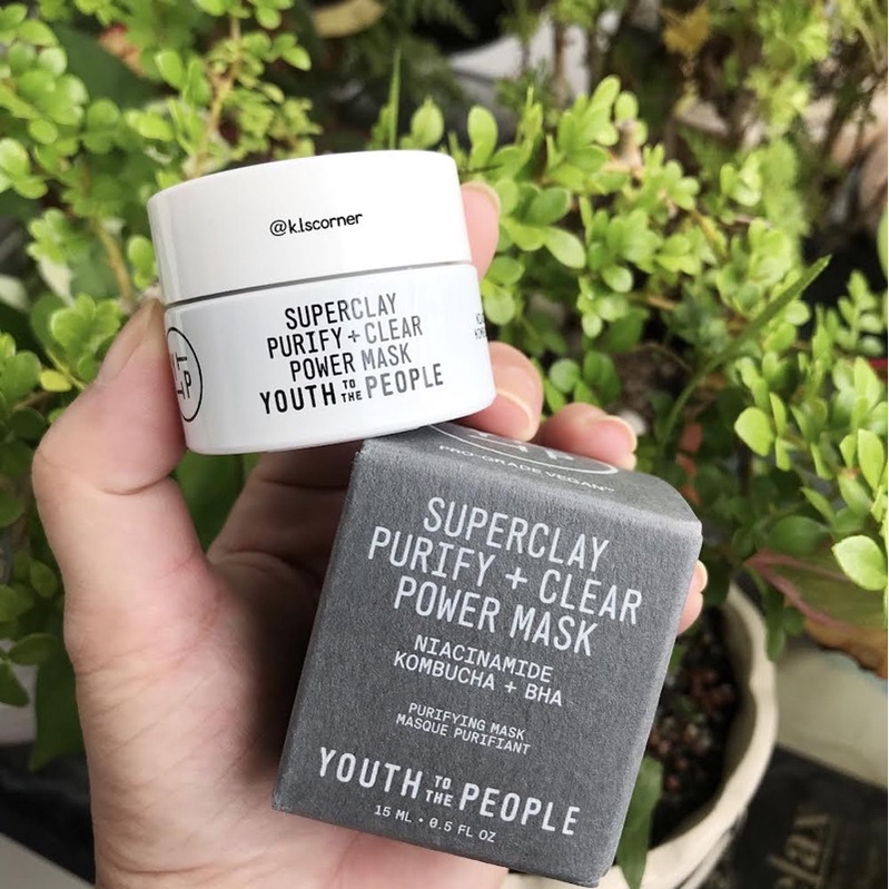 Mặt nạ đất sét Youth To The People Superclay Purify + Clear Power Mask with Niacinamide 15ML