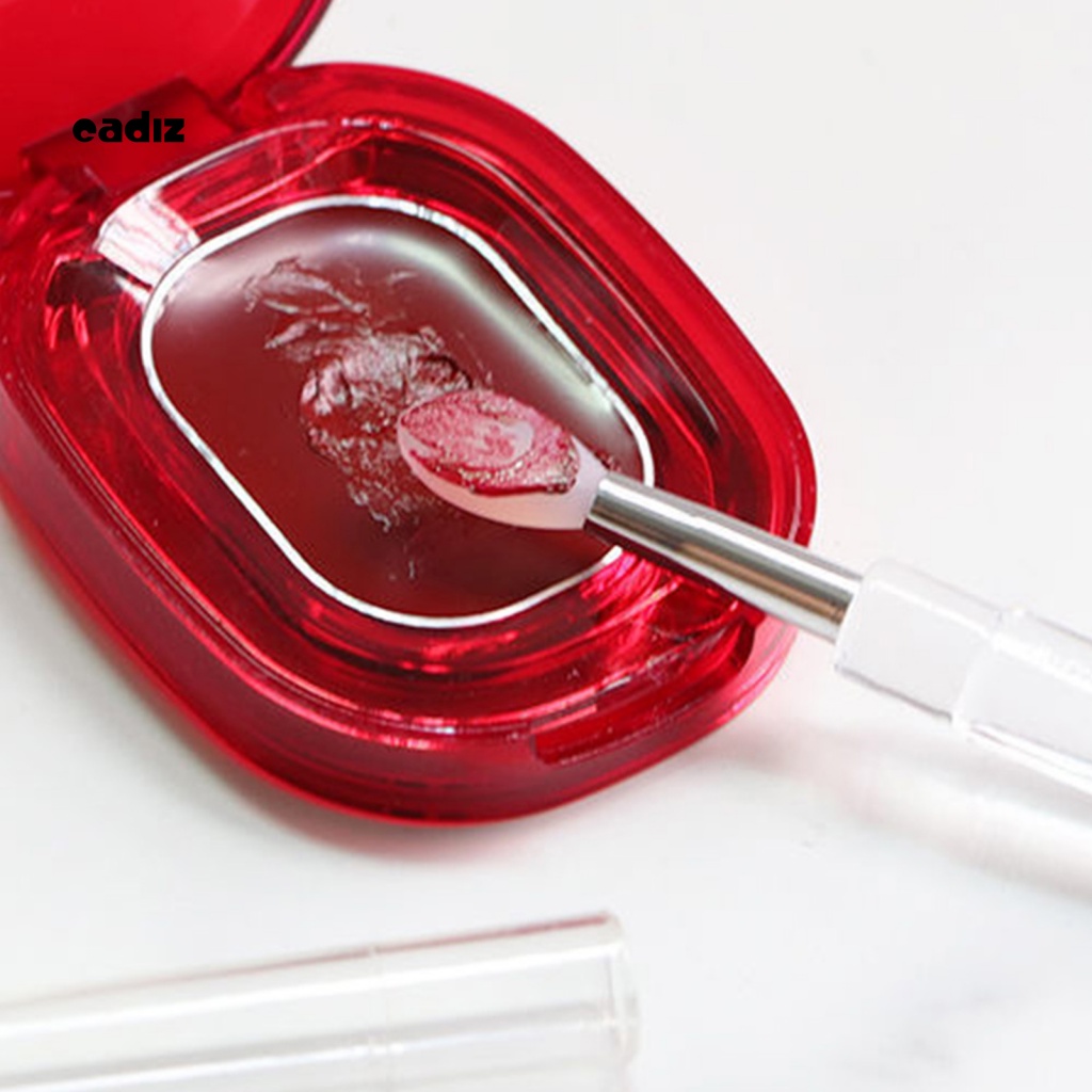 Cọ Trang Điểm Mắt Môi Mini Bằng Silicone Kèm Nắp Đậy Cho Nữ