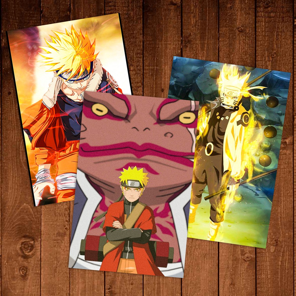Naruto - Decal dán tường hình đứng kích thước 30x20 (cao x ngang).