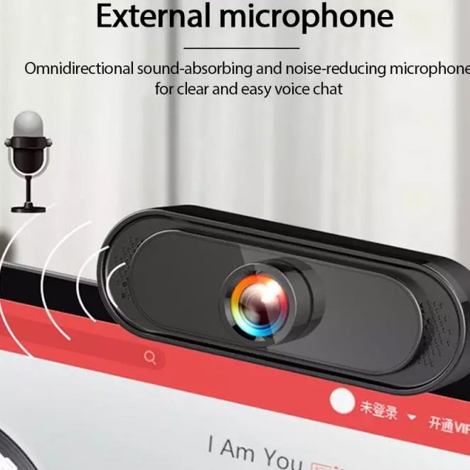 Webcam máy tính FULL HD 1080P siêu nét có MICRO tích hợp