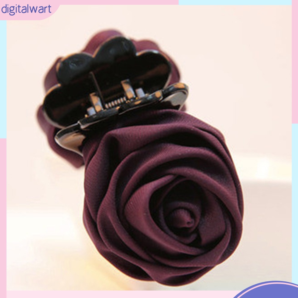 Kẹp Tóc Hoa Hồng Vải Thời Trang Cho Nữ