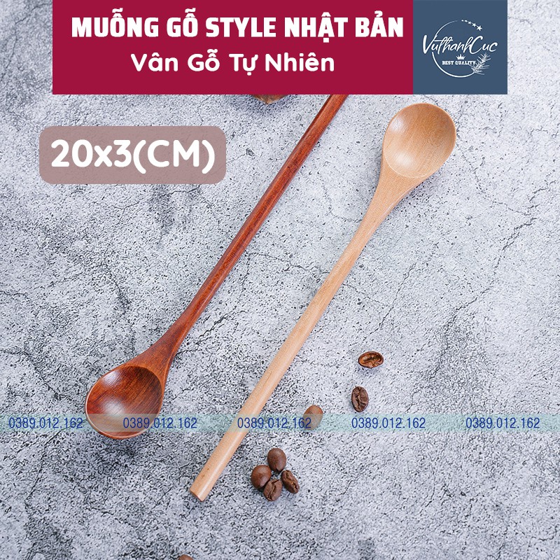 [THÌA] Muỗng Gỗ Tròn - Bằng gỗ tự nhiên - Phong cách Nhật Bản hiện đại