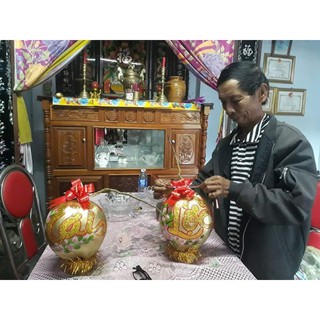 Dừa vàng chưng tết, dừa thư pháp.