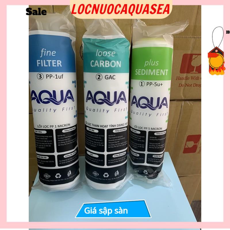 Bộ Lõi Lọc 123 Aqua thay vừa cho các máy lọc