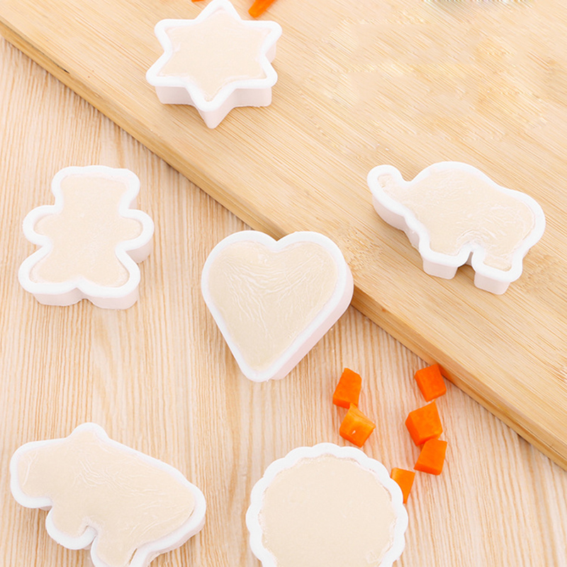 Bộ 8 khuôn nhấn làm bánh quy hình động vật 3D dễ thương