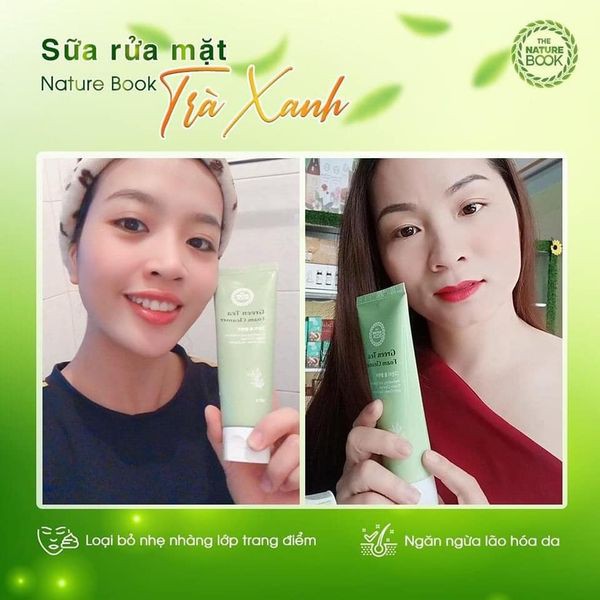Sữa rửa mặt cho da mụn,da dầu chiết xuất trà xanh The nature book 120g | BigBuy360 - bigbuy360.vn