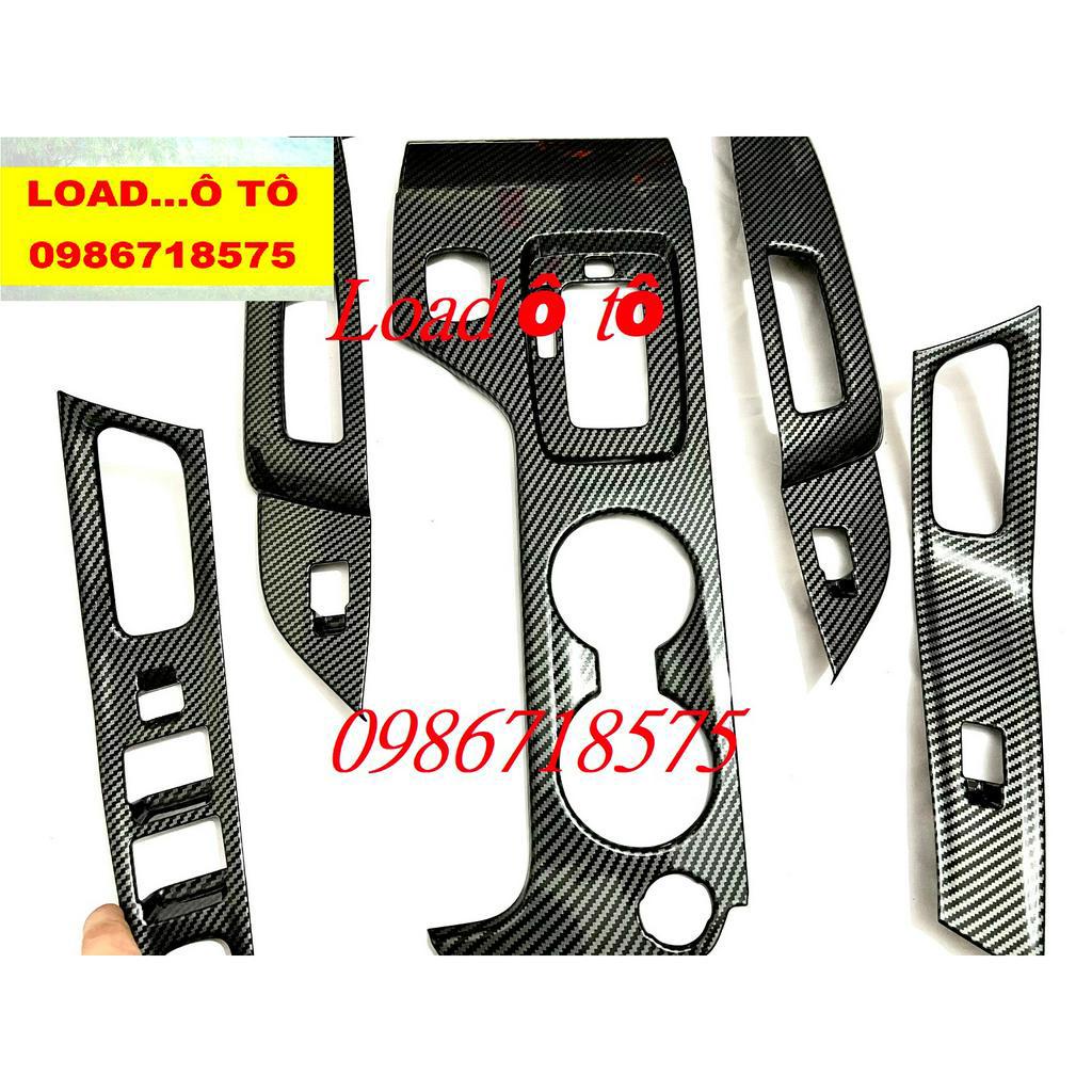 Ốp Nội Thất Carbon Mazda BT50 2020-2016 Mẫu Vân Carbon Cao Cấp