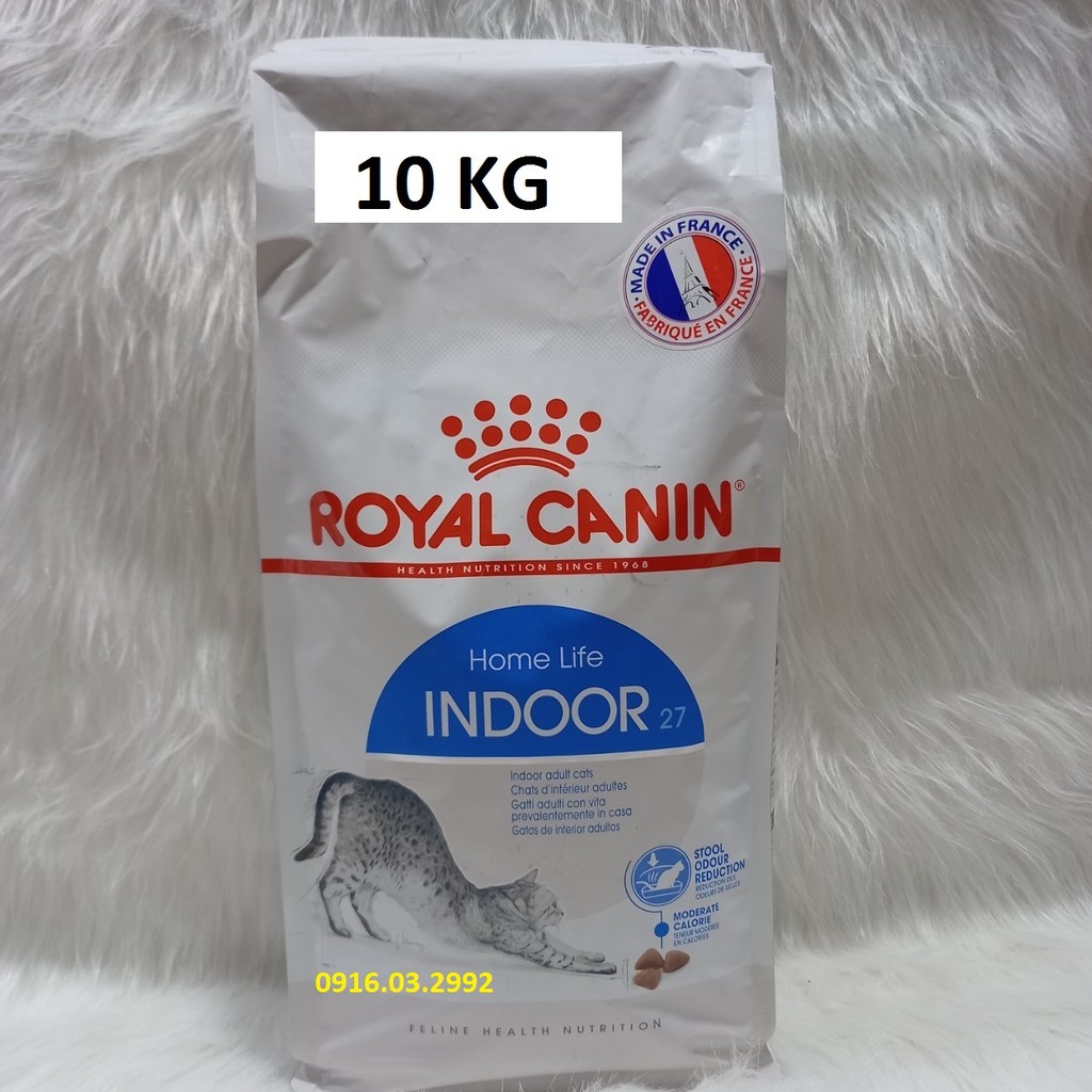 Thức ăn cho mèo Royal Canin Indoor 10kg - Giảm tối thiểu mùi hôi của phân