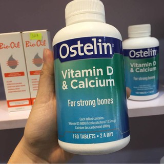 Canxi Ostelin 130 viên hàng Úc bổ sung canxi và vitamin D