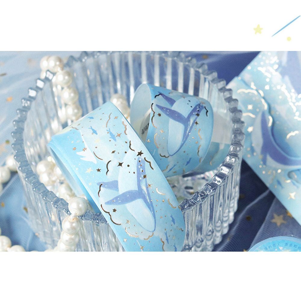 Băng keo dán trang trí sổ tay họa tiết galaxy độc đáo