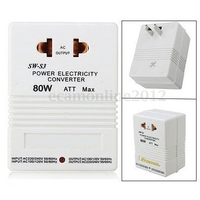 ⚡GIAO HỎA TỐC⚡ Bộ đổi nguồn 80W 2 chiều Singway 220V&lt;-&gt;110V 80W.