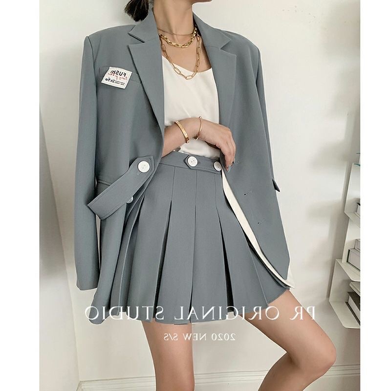 Set Áo Blazer Nữ + chân váy phong cách hàn quốc mẫu mới đẹp mã ZELE501 | BigBuy360 - bigbuy360.vn