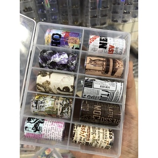 [Phụ Kiện nail] Set foil set 10 cuộn