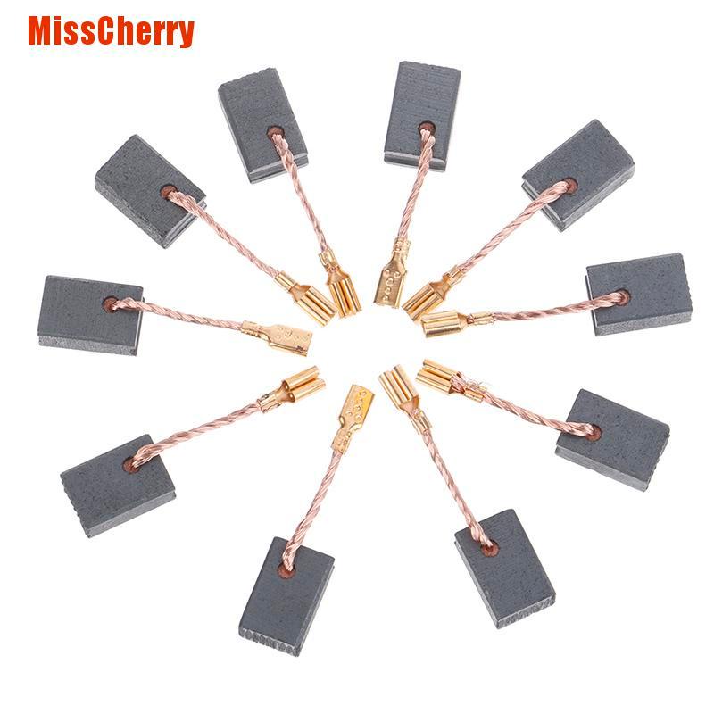 Bộ 10 Chổi Than Chì Đồng 6x8.5x13.5mm Chuyên Dụng Cho Góc