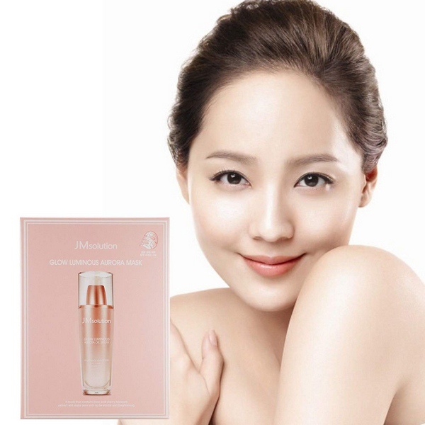Hộp 10 Mặt Nạ Dưỡng Trắng Da Và Cấp Ẩm Cho Da Jm Solution Glow Luminous Aurora Mask 30ml x 10
