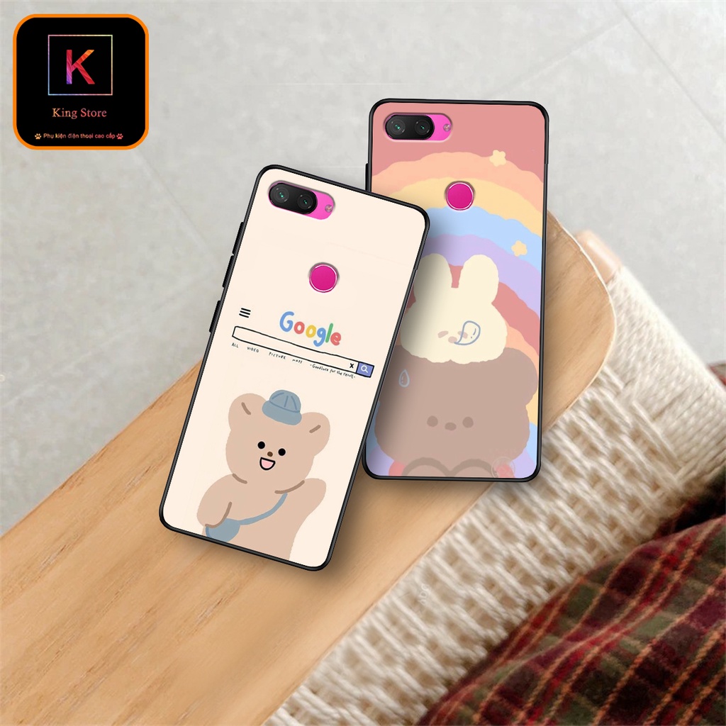 Ốp lưng Xiaomi Mi 8 - Mi 8 Lite - Mi 8 SE - Mi 9 - Mi 9 SE - Ốp in hình gấu bear ngộ nghĩnh
