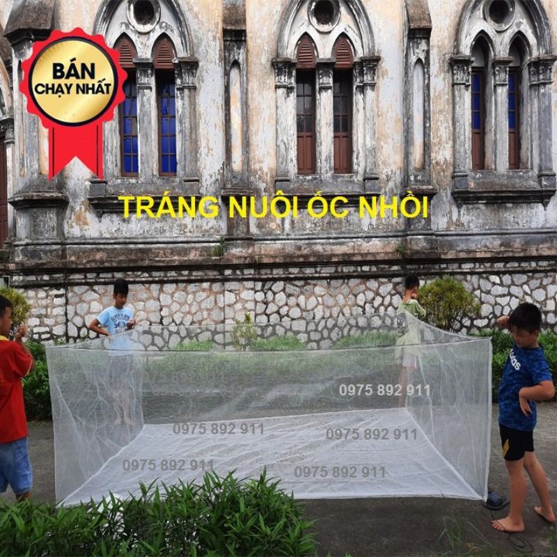 Tráng lưới nuôi ốc , ếch cá 3x2x1 ( Máy 2 đường chỉ )