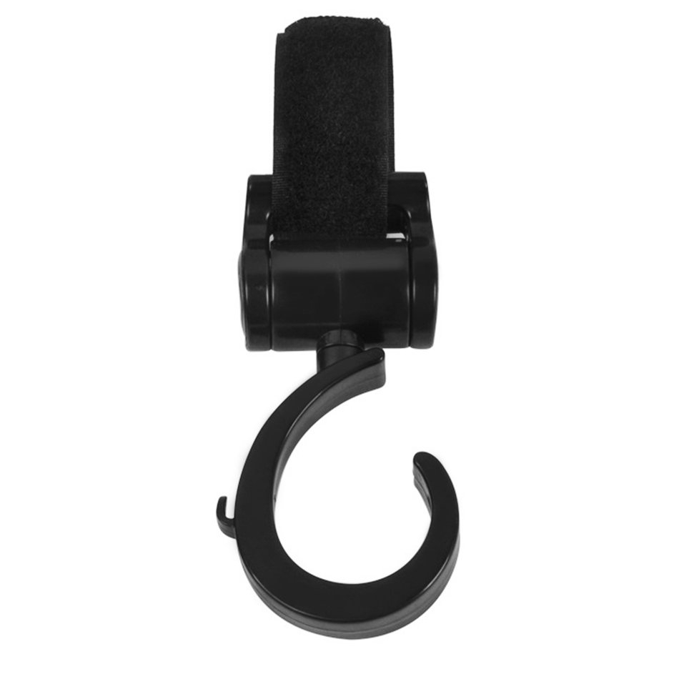 Set 2 Móc Treo Đồ Gắn Xe Đẩy Em Bé Xoay 360 Độ
