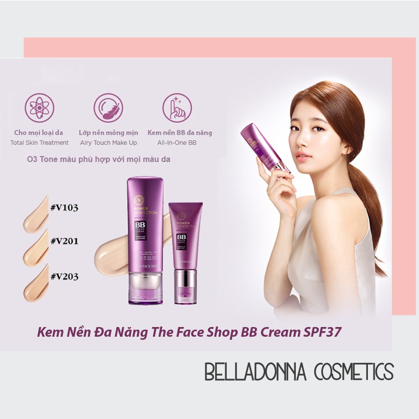 Kem Nền The Face Shop Power Perfection BB Cream SPF37 PA ++ (2 Size)