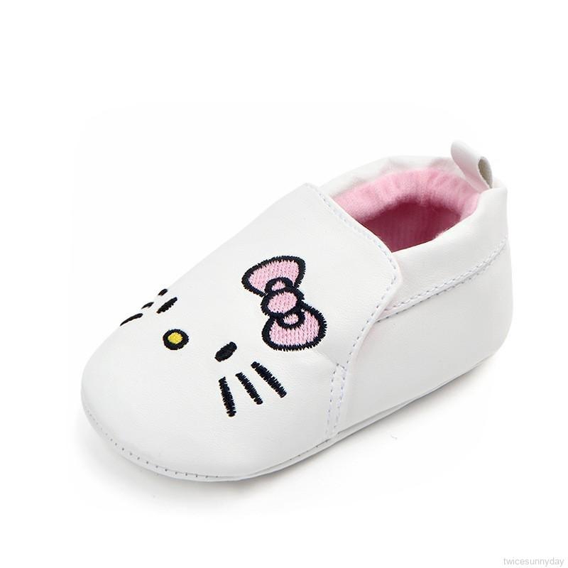 Giày búp bê hình mèo Hello Kitty cho bé gái ( 0-1 tuổi )