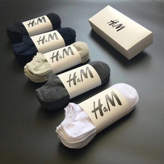 SET 5 ĐÔI TẤT HM CỔ NGẮN NAM NỮ