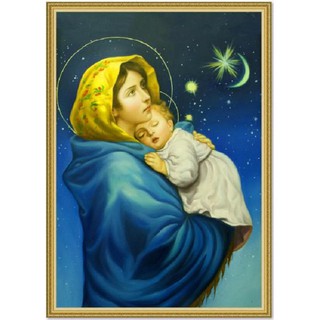 Decal dán tường khổ dọc Minh Trí tranh công giáo đức mẹ Maria UD0882K