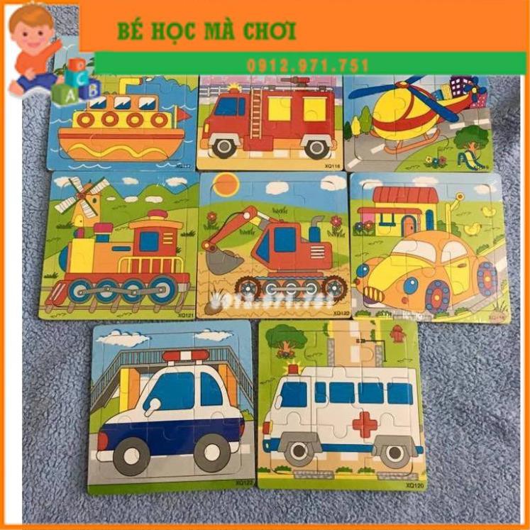 Ghép Hình 9 Mảnh - Puzzle Chủ Đề Phương Tiện Giao Thông