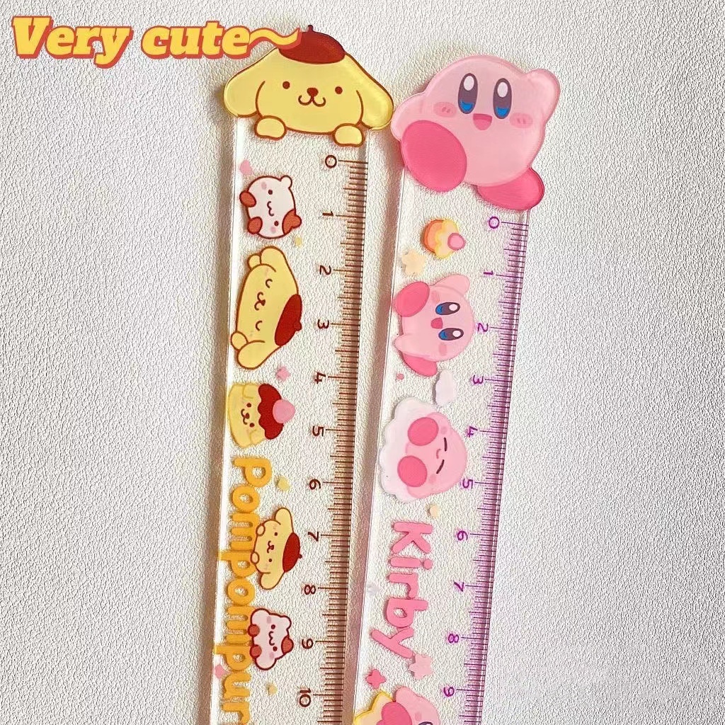 SANRIO Thước Kẻ Hai Lớp Trong Suốt Hình Hello Kitty 15CM