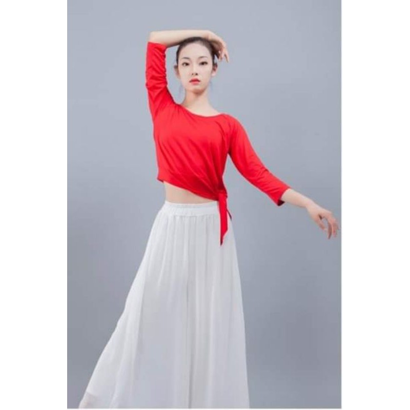 Áo múa buộc chéo