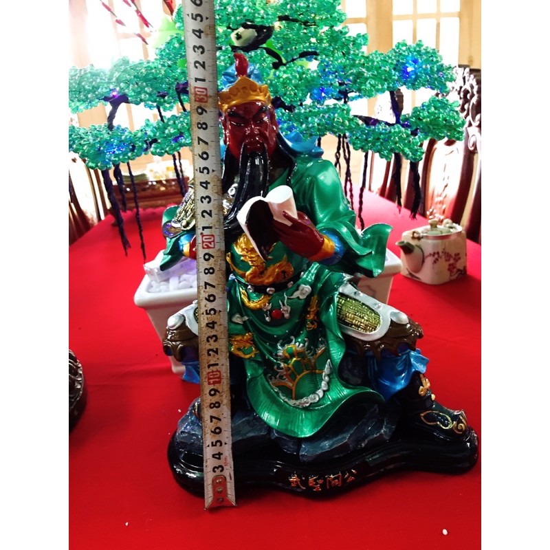 Tượng quan thánh đọc sách cao 43cm
