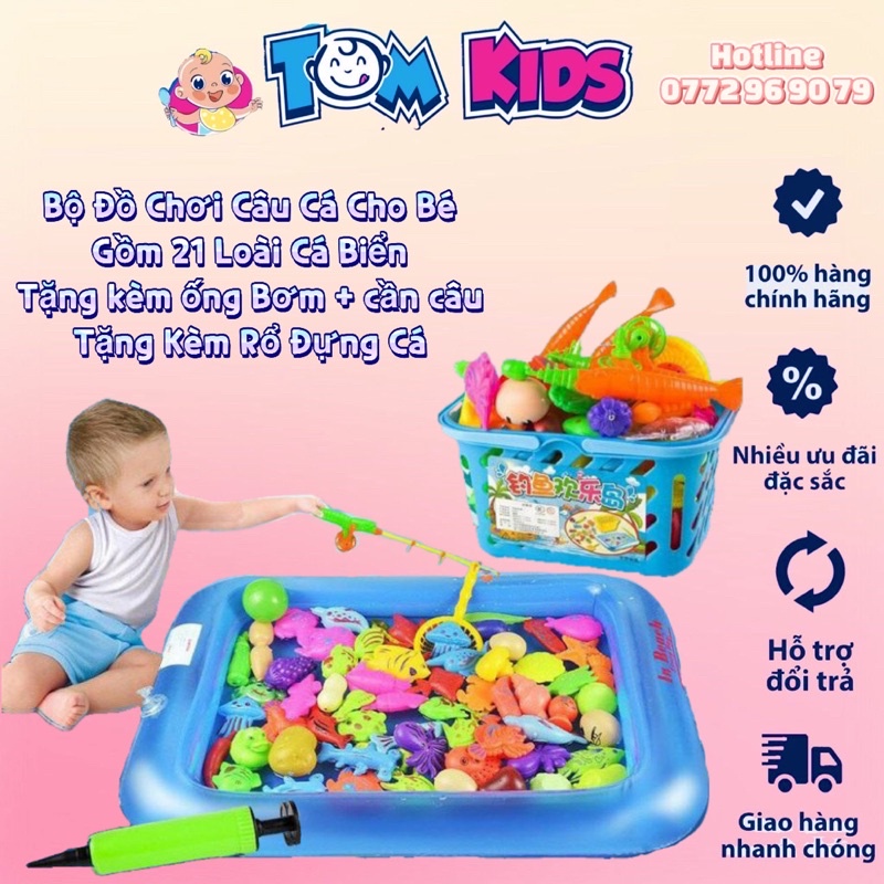 SÉT ĐỒ CHƠI CÂU CÁ + TẶNG KÈM RỔ