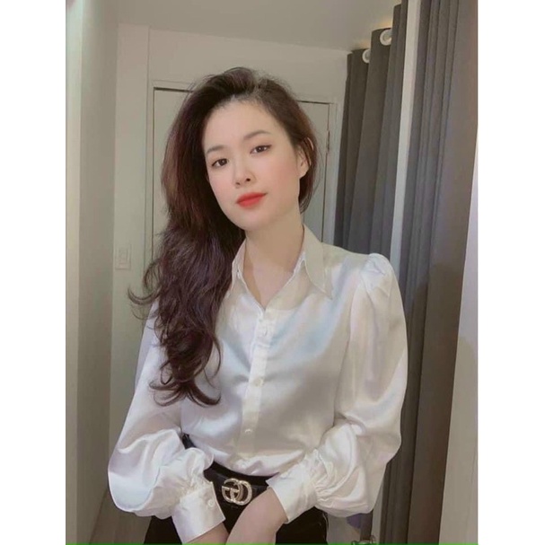 BIGSIZE Sơ Mi Tay phồng thanh lịch bigsize 50-90kg