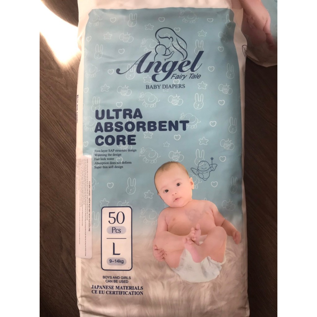 (tặng 3-5 miếng)Bỉm dán/quần angel Ultra Absorbent xanh đủ size NB62/S58/M54/L50/XL46/M38/L36/XL34/XXL32/XXXL30