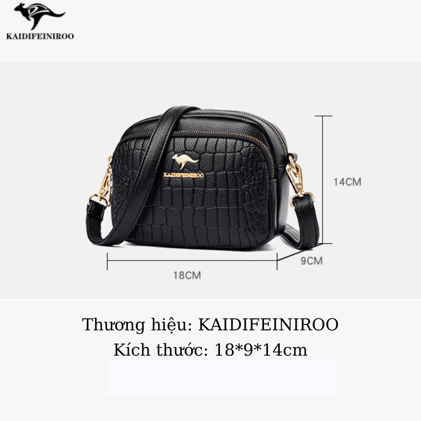 Túi xách nữ công sở mini đẹp Hàn Quốc thời trang cao cấp KAIDIFEINIROO KF33  Size 18cm