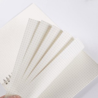 Sổ Tay Bìa Trong Suốt Kẻ Sọc Tiện Dụng - Sổ giấy Dot Chấm Bi Grid Ô Vuông A5 B5