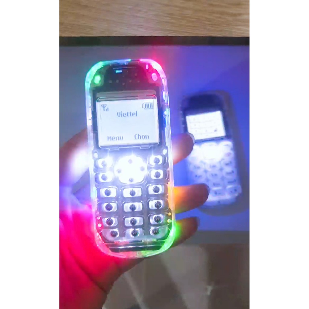 - Điện thoại Nokia 1280 Độ 10 Bóng Nháy + 1 Bóng Led 7 Màu RGB