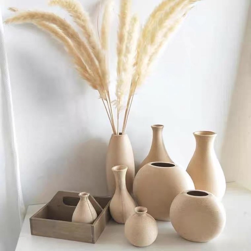 Bình Hoa Gỗ Phong Cách Retro Sáng Tạo / Cành Hoa Nhân Tạo Trang Trí Nhà Cửa