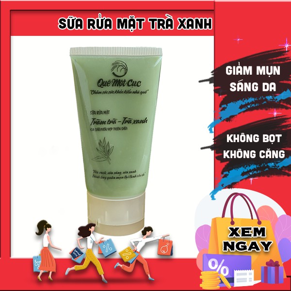 SỮA RỬA MẶT CHO DA MỤN, NHẠY CẢM, DẦU, KHÔ QUÊ MỘT CỤC 50G HANDMADE