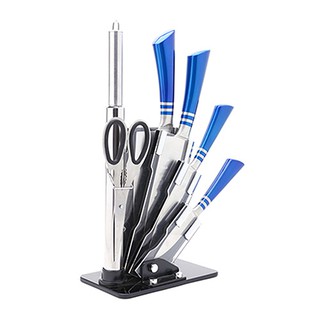 bộ dao inox 7 món ( xanh )