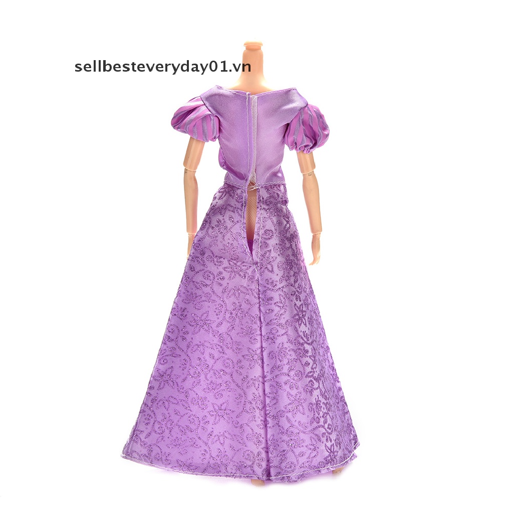 1 Đầm Cưới Màu Tím Xinh Xắn Cho Búp Bê Barbie