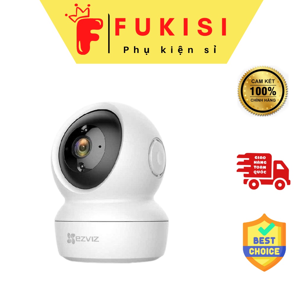 CAMERA WIFI EZVIZ C6N Đàm thoại 2 chiều, hình ảnh FullHD 1080, xoay 360 Hàng chính hãng, BH 2 năm - Fukisi