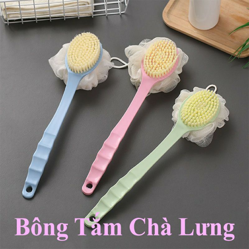 Bông tắm chà lưng hàng đẹp, cọ lưng kèm bông tắm