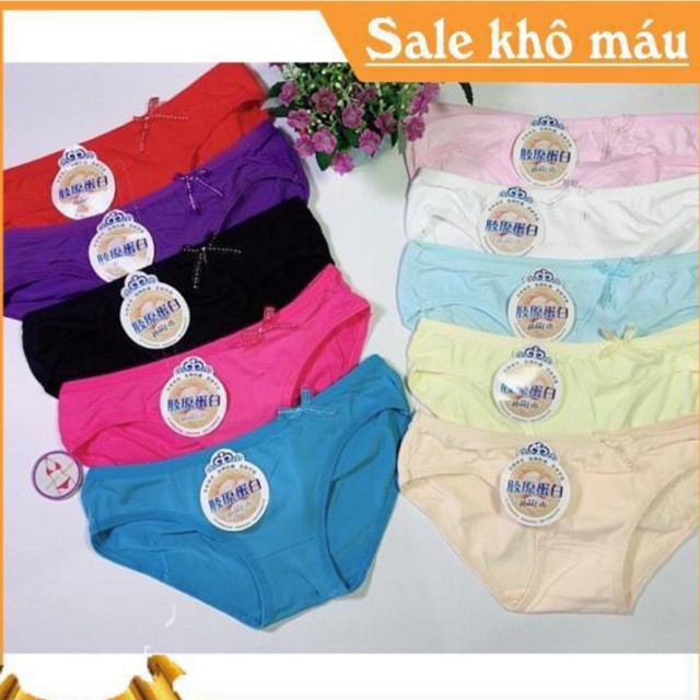 Set 10 Quần lót cotton 801 form nhỏ Học Sinh size &lt;50kg (QNR17) [Rẻ vô địch] [Chính hãng]